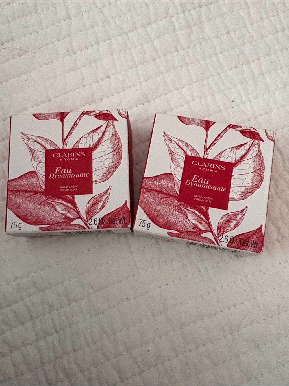 Clarins Eau Dynamisante Cream Soap Bar - Bundle of 2